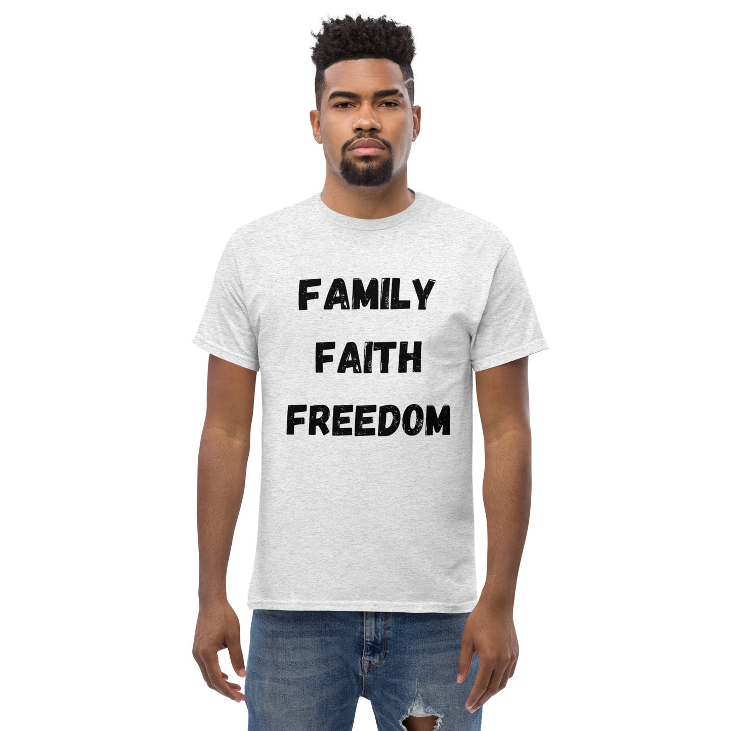 Family, Faith, Freedom Men's classic tee