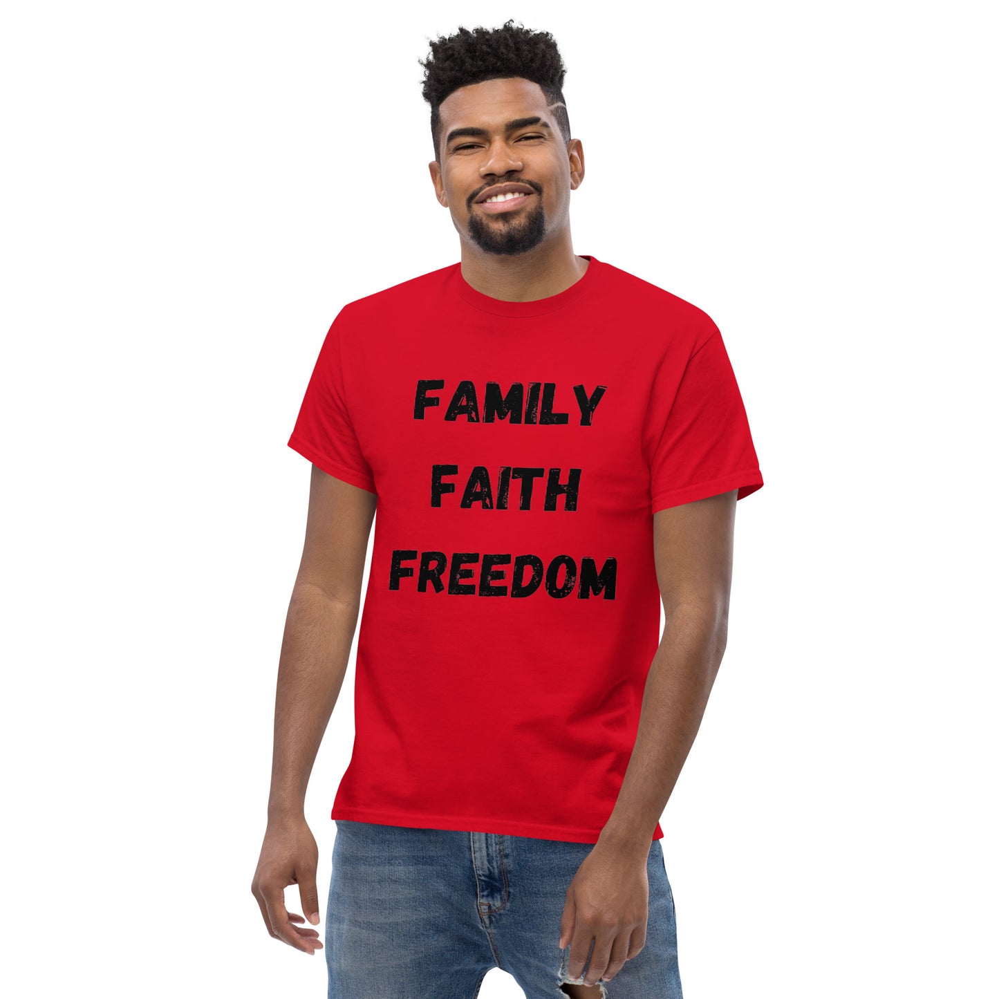 Family, Faith, Freedom Men's classic tee