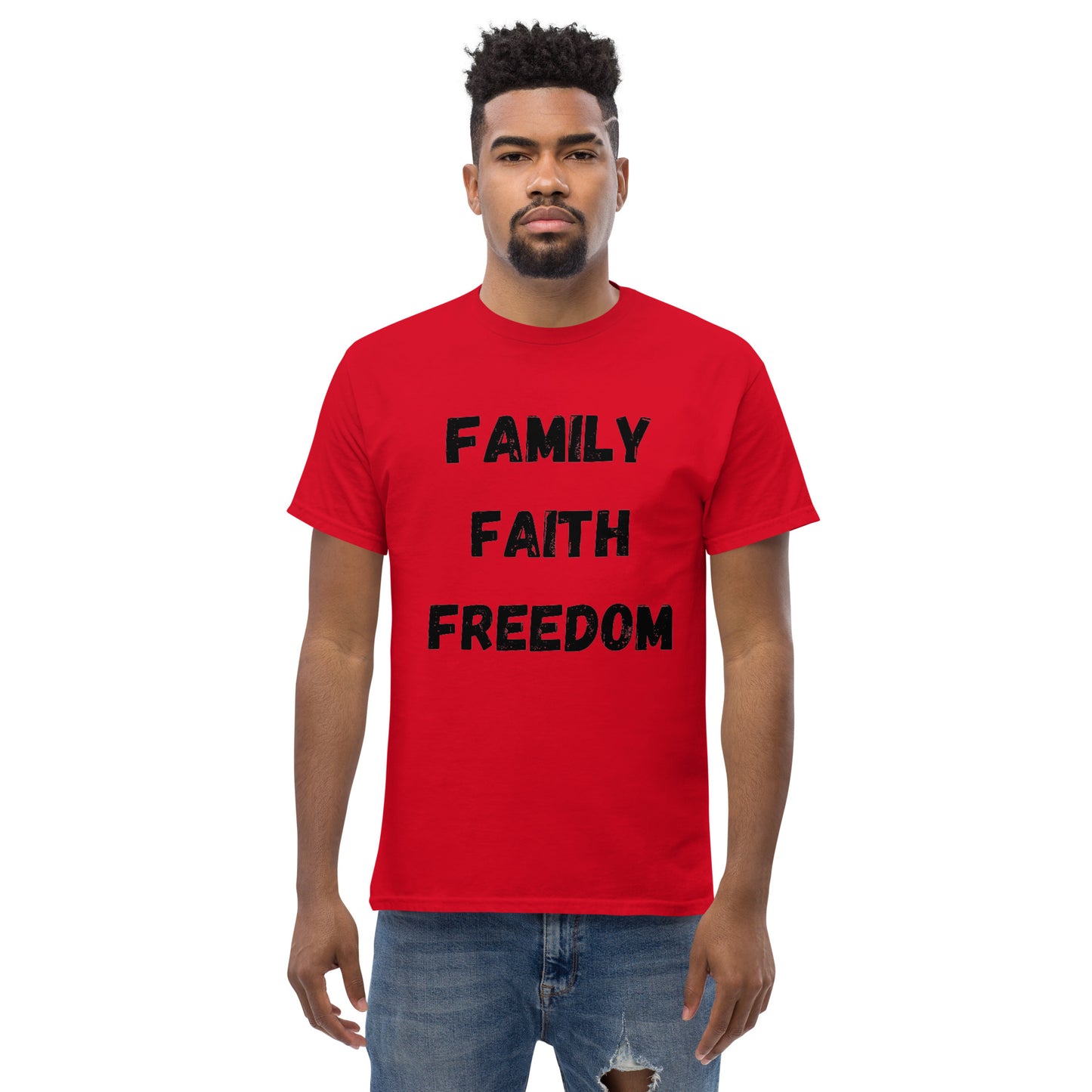 Family, Faith, Freedom Men's classic tee