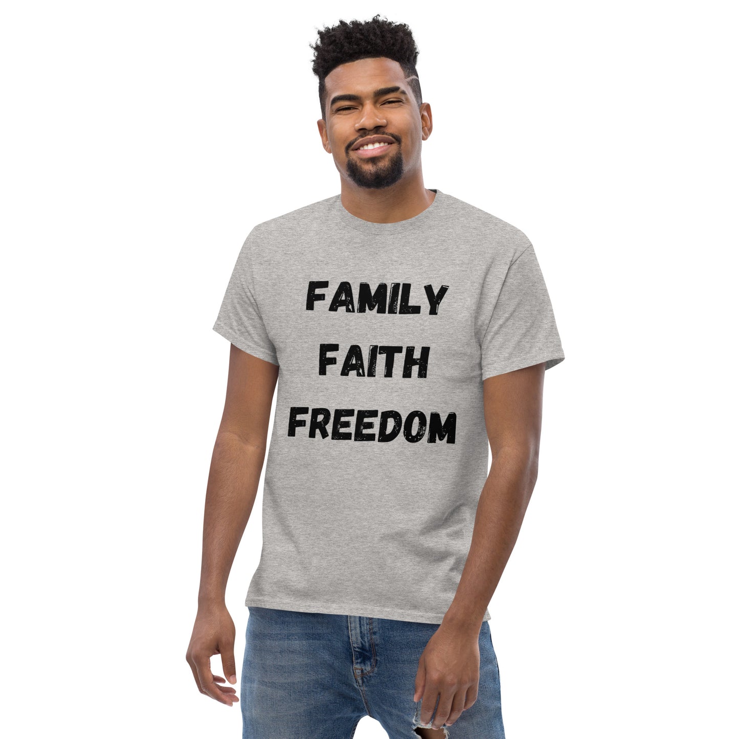 Family, Faith, Freedom Men's classic tee