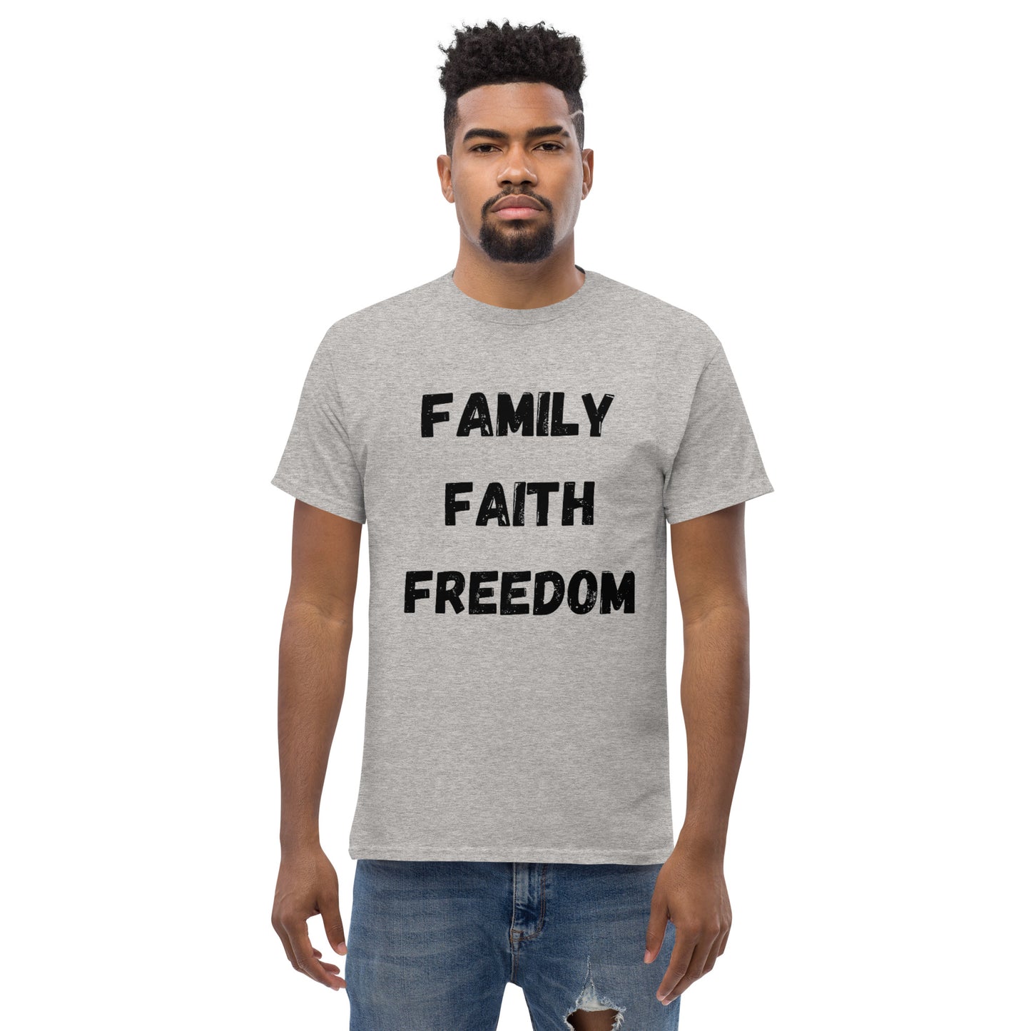 Family, Faith, Freedom Men's classic tee