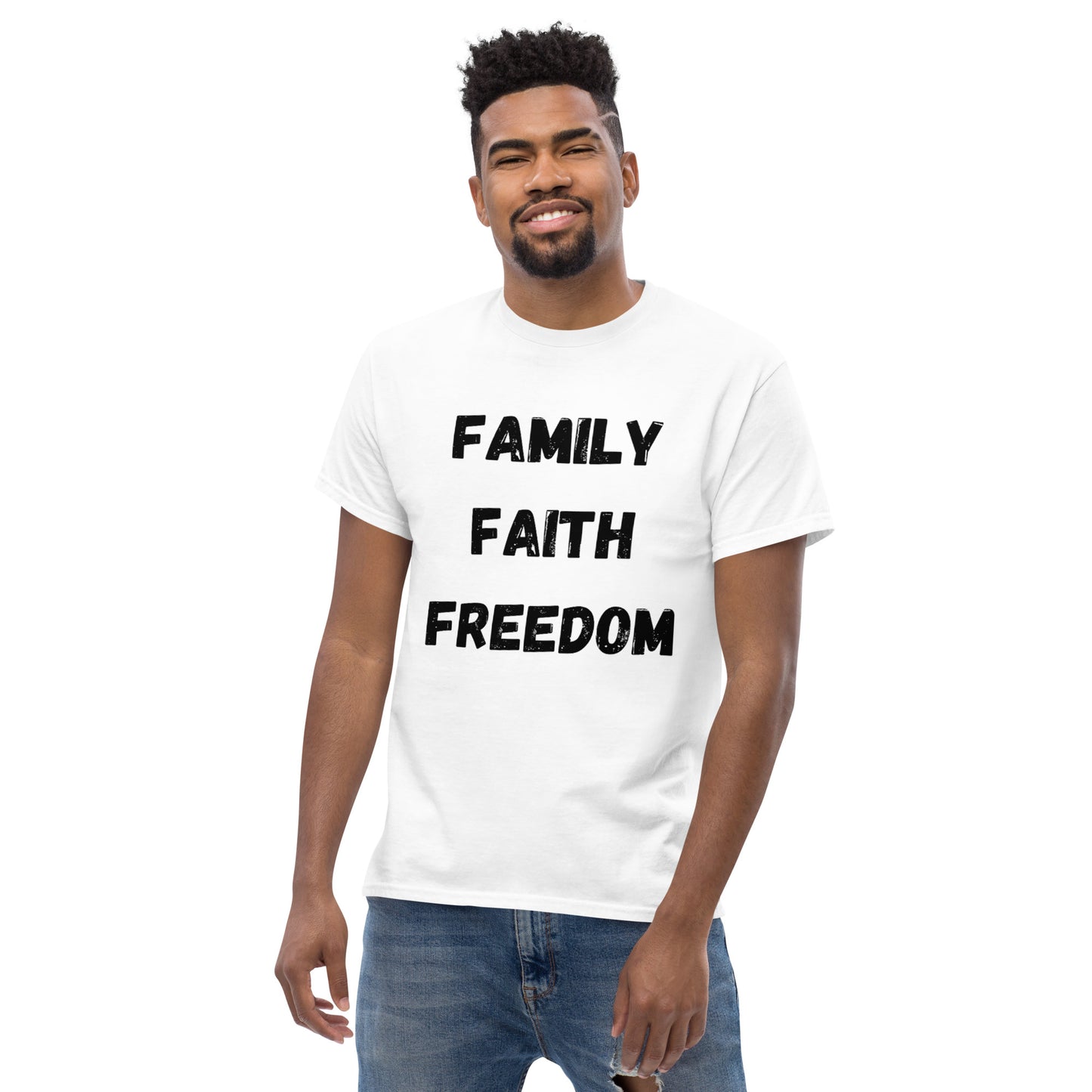 Family, Faith, Freedom Men's classic tee